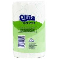 Higiénico decorado 3 capas aloe vera OLIÑA, paquete 6 rollos