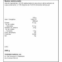 Queso semicurado D.O. Mahón MERCADAL, al corte, compra mínima 250 g
