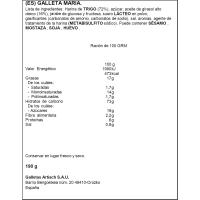 Galleta mini Marbú Dorada ARTIACH, bolsa 190 g