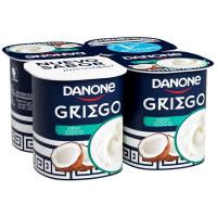 Yogur griego sabor coco DANONE, pack 4x110 g Yogur griego sabor coco DANONE, pack 4x110 g