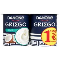 Yogur griego sabor coco DANONE, pack 4x110 g