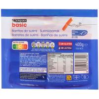 Barritas de surimi MSC EROSKI BASIC, paquete 400 g