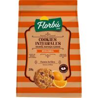 Galleta cookie muesli naranja pasas FLORBÚ, bolsa 270 g