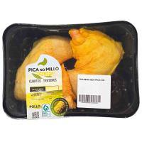Cuartos traseros de pollo PICA NO MILLO, bandeja aprox. 1 kg