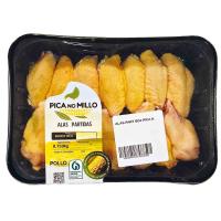 Alas partidas de pollo PICA NO MILLO, bandeja aprox. 1 kg