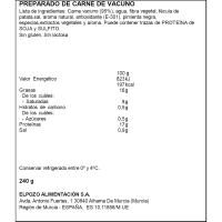 Hamburguesa de vacuno THE GREFG ELPOZO, bandeja 240 g