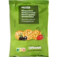 Mini tortitas campesinas EROSKI, bolsa 75 g