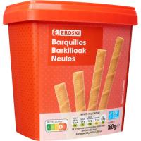 Barquillos EROSKI, tarrina 150 g