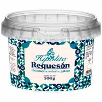 Requesón con leche gallega HIPOLITO, tarrina 500 g