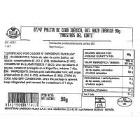 Paleta de cebo 50% ibérico tapitas VILLAR, sobre 90 g