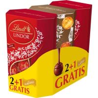 Bombones de leche + surtido LINDT CORNET LINDOR, pack 411 g Bombones de leche + surtido LINDT CORNET LINDOR, pack 411 g
