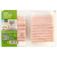 Pechuga de pavo reducida en sal EROSKI, pack 2x200 g