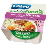 Ensalada de lentejas, bulgur y vegetales CALVO, tarrina 190 g