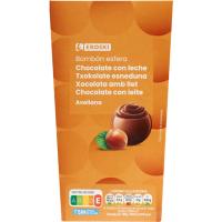 Bombón esfera de avellana EROSKI, caja 180 g