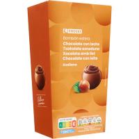 Bombón esfera de avellana EROSKI, caja 180 g