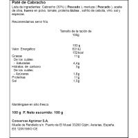 Paté de cabracho AGROMAR, lata 100 g