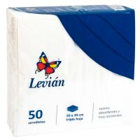 Servilleta tisú 3 hojas LEVIAN, paquete 50 uds