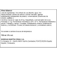 Bebida blanca sin alcohol ALMA ATLANTICA, botella 75 cl