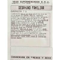 Desayuno familiar, bandeja 7 uds