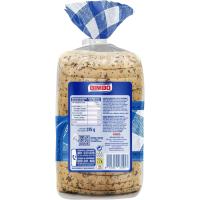 Pan de molde con cereales y sin gluten BIMBO, paquete 375 g