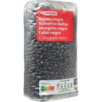 Alubia negra EROSKI, paquete 1 kg