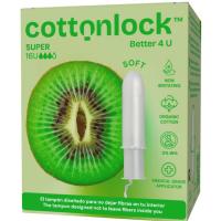 Tampón compact eco super COTTONLOCK, caja 16 uds
