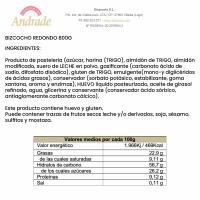 Bizcocho redondo CORONA DE ANDRADE, 800 g