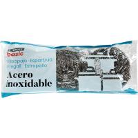 Estropajo inox EROSKI BASIC, pack 3 uds