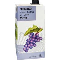 Vino Tinto EROSKI, brik 1 litro