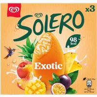Helado bombom de frutas exóticas SOLERO, pack 3x90 ml