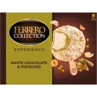 Helado de chocolate blanco&pistacho FERRERO, 3 uds, caja 180 ml