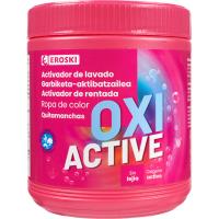 Quitamanchas en polvo oxi color EROSKI, bote 33 d
