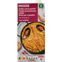 Caldo para paella EROSKI, brik 1 litro