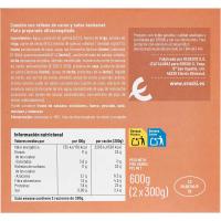 Canelones de carne EROSKI, pack 2x300 g