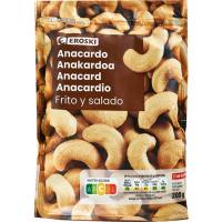 Anacardo frito EROSKI, bolsa 200 g
