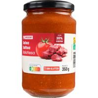Salsa boloñesa EROSKI, frasco 350 g