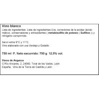 Vino Blanco D.O. Bierzo Mencía LAGAR DE ROBLA, botellín 75 cl