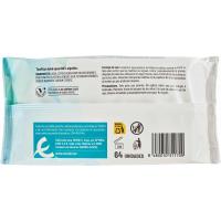 Toallitas bebé aqua EROSKI, paquete 64 uds