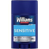 Desodorante sensitive para hombre WILLIAMS, stick 75 ml