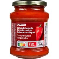 Tomate frito con piquillo EROSKI, frasco 340 g