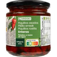 Pimiento de piquillo entero tradicional EROSKI, frasco 320 g Pimiento de piquillo entero tradicional EROSKI, frasco 320 g