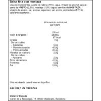 Mayonesa a la francesa HELLMANNS, frasco 340 ml