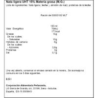 Nata para cocinar textura espesa ASTURIANA, brik 500 ml