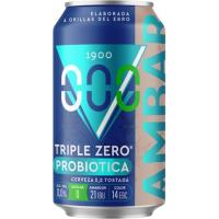 Cerveza Probiotico Triple Zero AMBAR, lata 33 cl