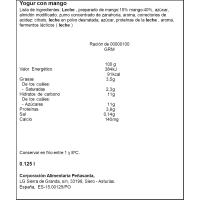 Yogur con mango LARSA, tarrina 125 g