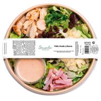 Ensalada de pollo asado y bacón SANSALA, 175 g
