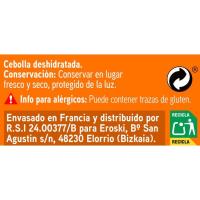 Cebolla troceada para sazonar EROSKI, frasco 30 g