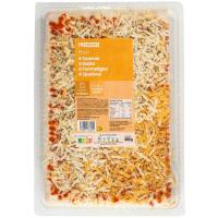 Pizza de 4 quesos rectangular EROSKI, 1 ud, 680 g