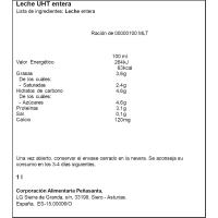Leche entera ASTURIANA, botella 1 litro