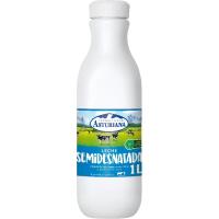 Leche semidesnatada ASTURIANA, botella 1 litro